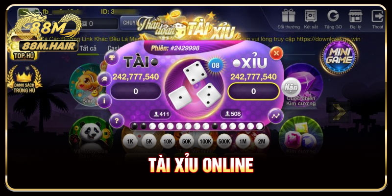 Tài Xỉu Online 88M - Cược Nhanh Trả Thưởng Rõ Ràng